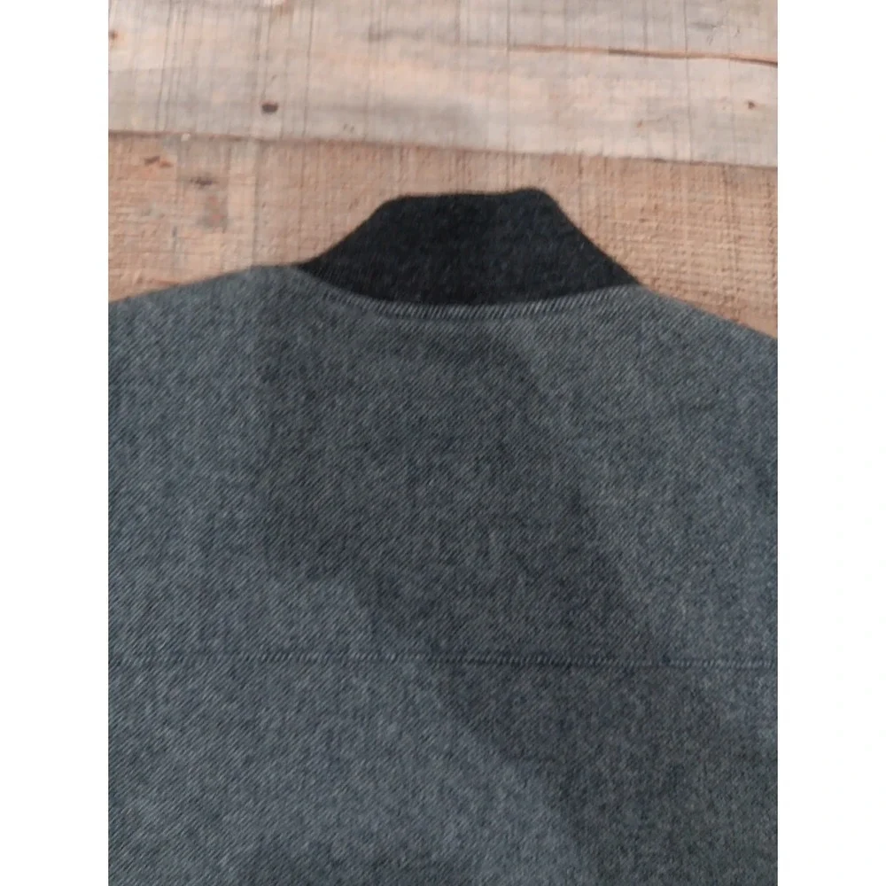 Men's Woolrich Wool Shell Puffer Full Zip Vest Sz Large‎ 2636